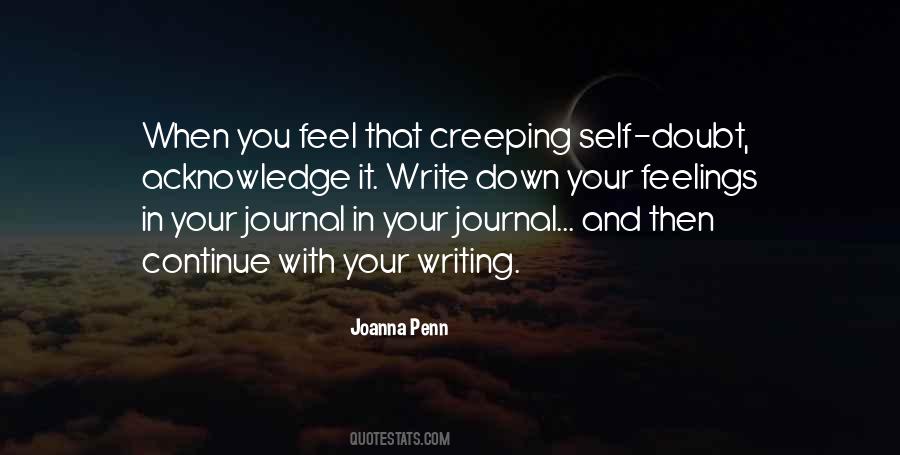 Quotes About Writing Your Feelings #1628196