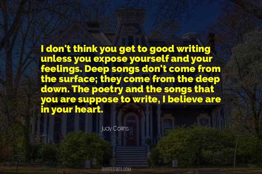 Quotes About Writing Your Feelings #1667335