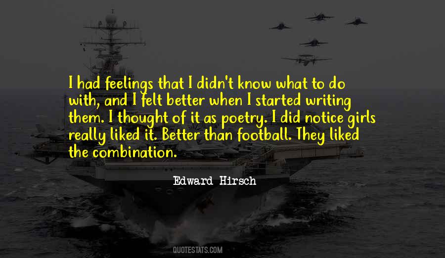 Quotes About Writing Your Feelings #32959