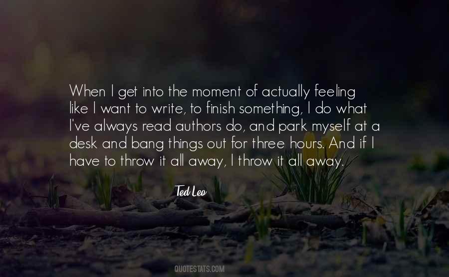 Quotes About Writing Your Feelings #507370