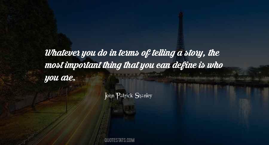 Define Who You Are Quotes #1037699