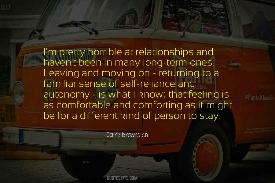 Quotes About Comfortable Relationships #838890
