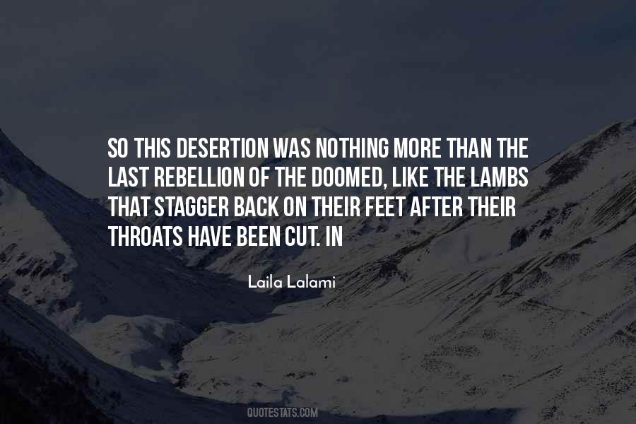 Quotes About Desertion #33985