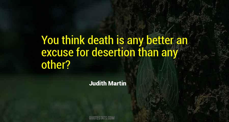 Quotes About Desertion #556552