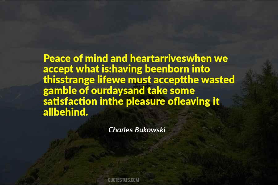 Quotes About Peace Of Mind And Heart #1630207