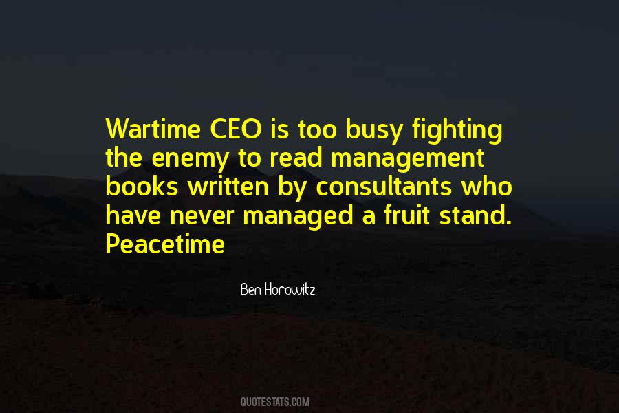 Quotes About Peacetime #1791851