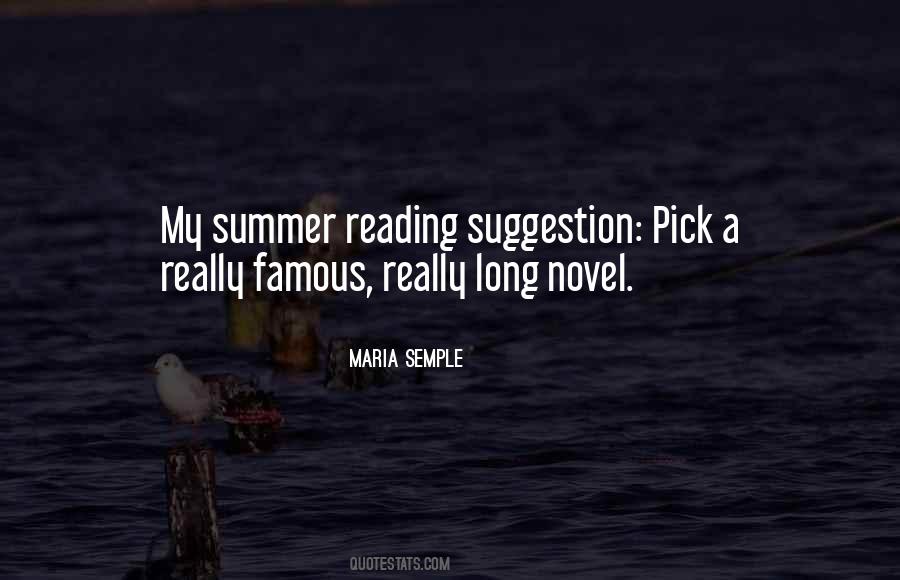 Quotes About Summer Reading #1217569