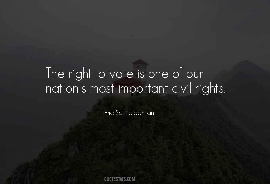 Quotes About Rights To Vote #1503132