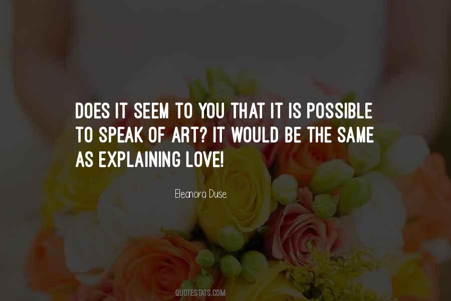 Quotes About Explaining Love #1855159