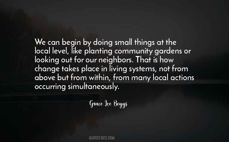 Quotes About Community Gardens #894275