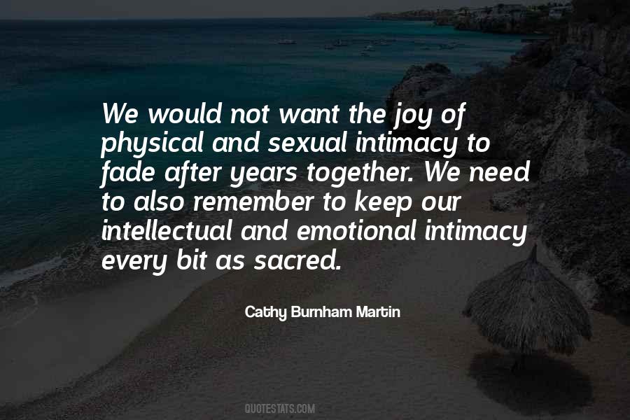 Physical Intimacy Quotes #1195524