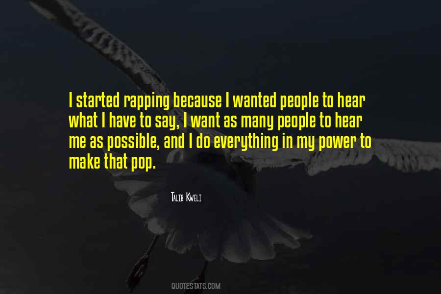 Quotes About Rapping #1247904
