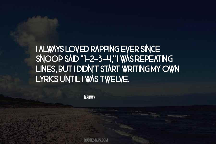 Quotes About Rapping #1352761