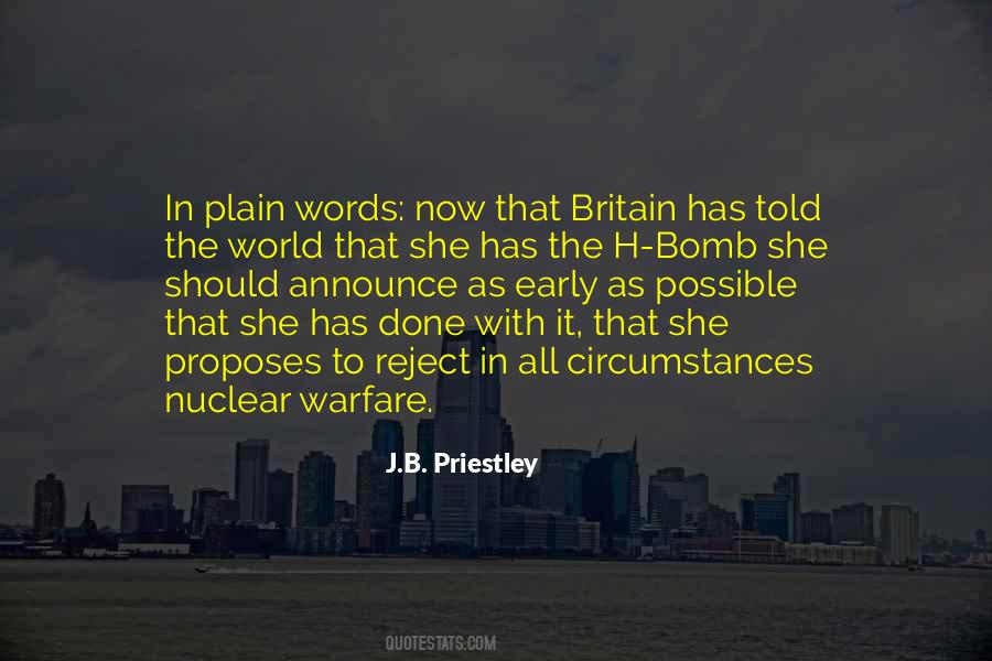 Quotes About Nuclear Warfare #162081