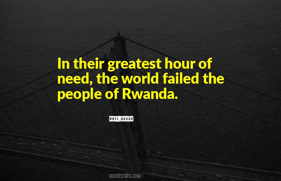 Quotes About Rwanda #1382973