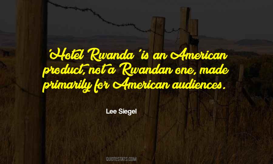 Quotes About Rwanda #643585