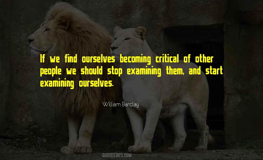 Quotes About Examining #943817