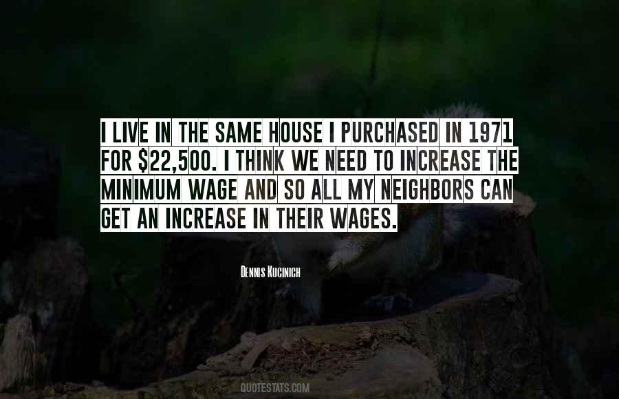 Quotes About Minimum Wage Increase #1574991