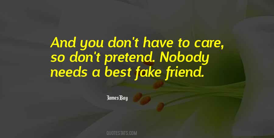 Quotes About Friends Who Don't Care #1305684