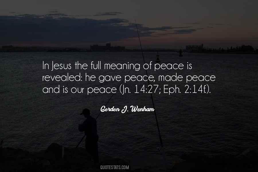 Quotes About Peace Jesus #339212