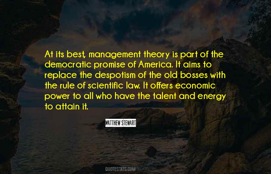 Quotes About Management Theory #810168