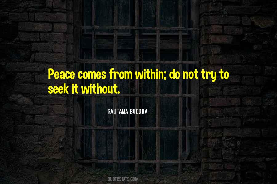 Quotes About Peace From Within #1531995