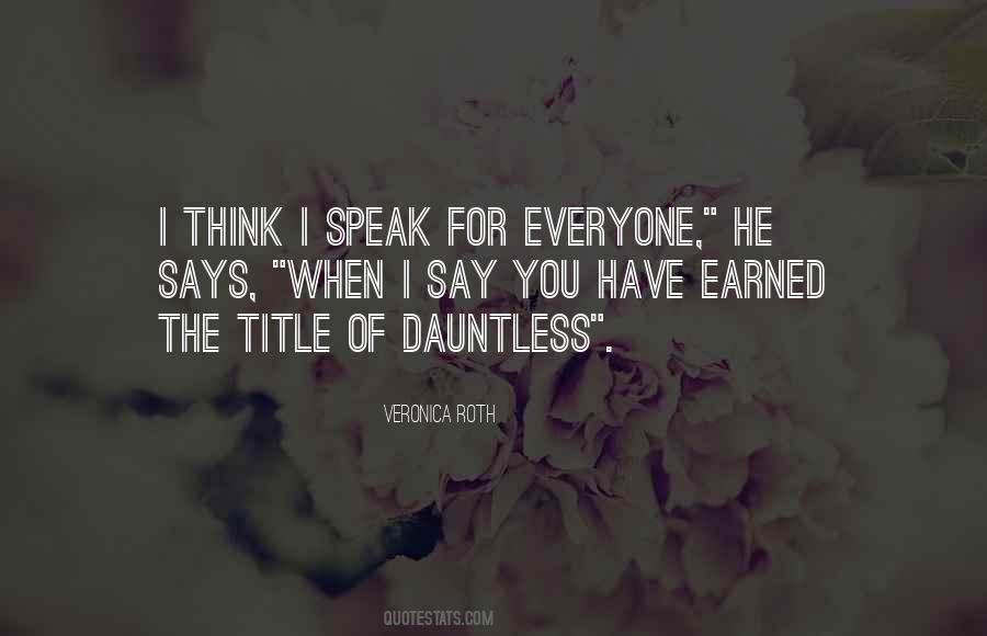 Quotes About Dauntless #537688