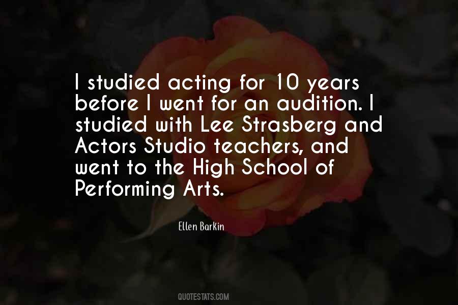 Quotes About Performing Arts #1088810