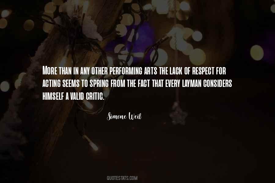 Quotes About Performing Arts #1790526