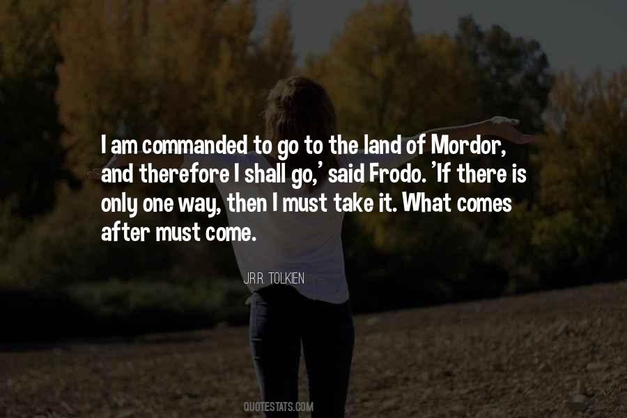 Quotes About Mordor #317678