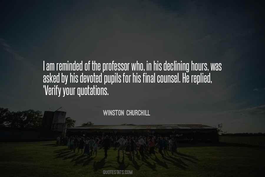 Quotes About Final Hours #222321