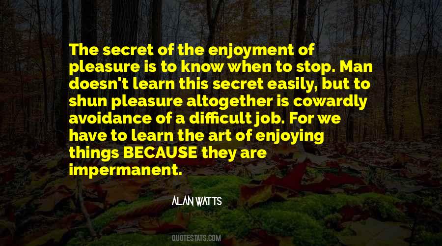 Quotes About Avoidance #1668547