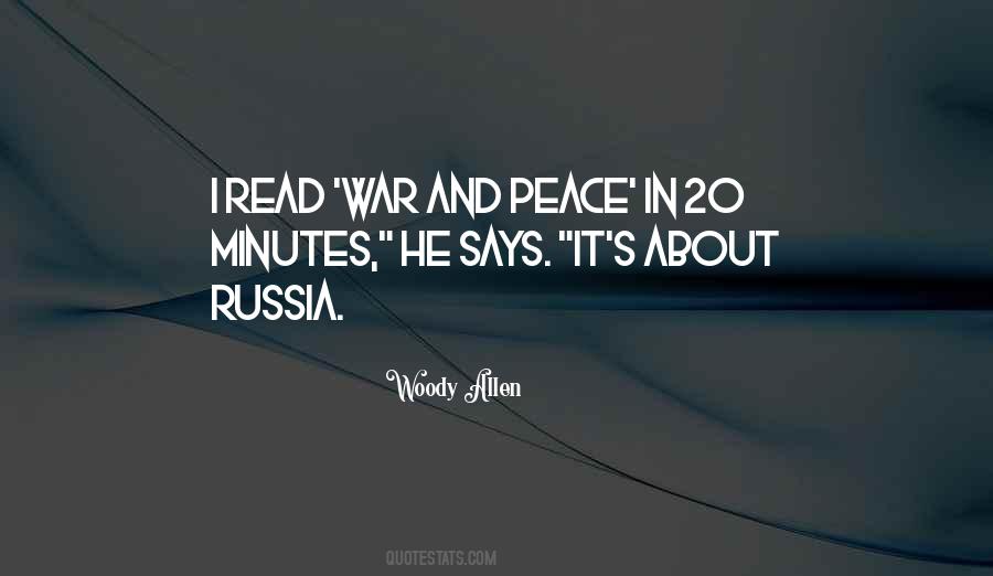 Quotes About Peace And War #95072