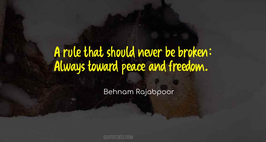 Quotes About Peace And Freedom #1050038