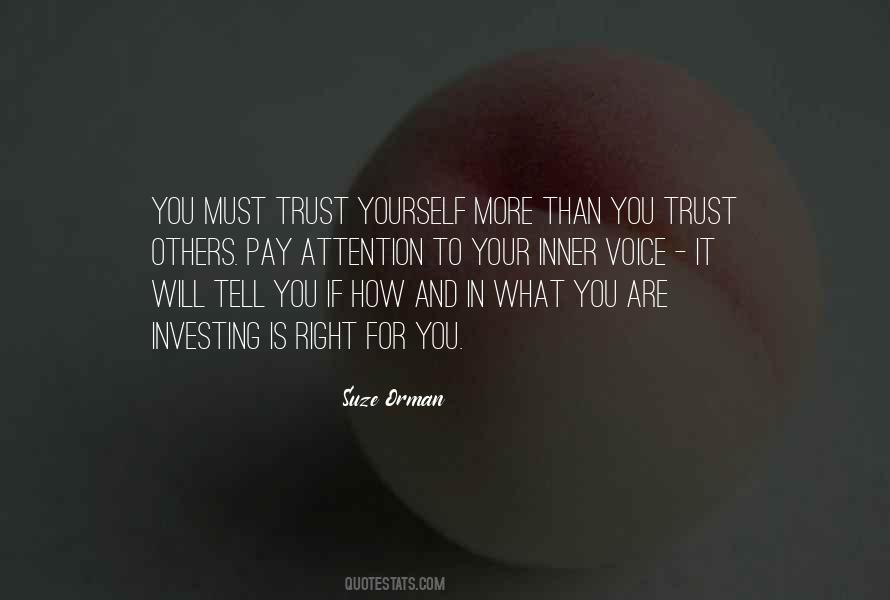 Quotes About Trust Yourself #896584