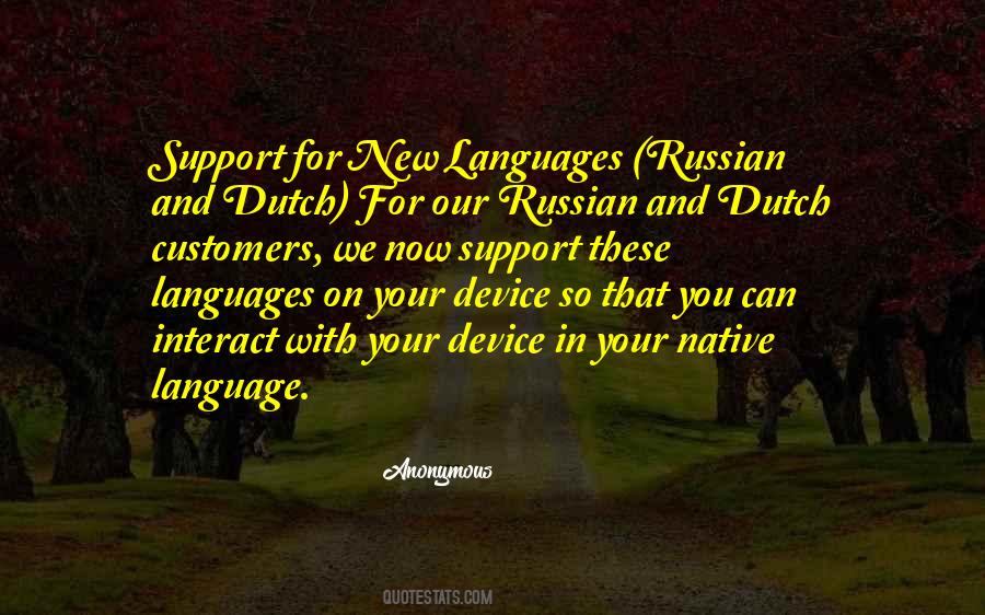 Quotes About Native Language #1657593