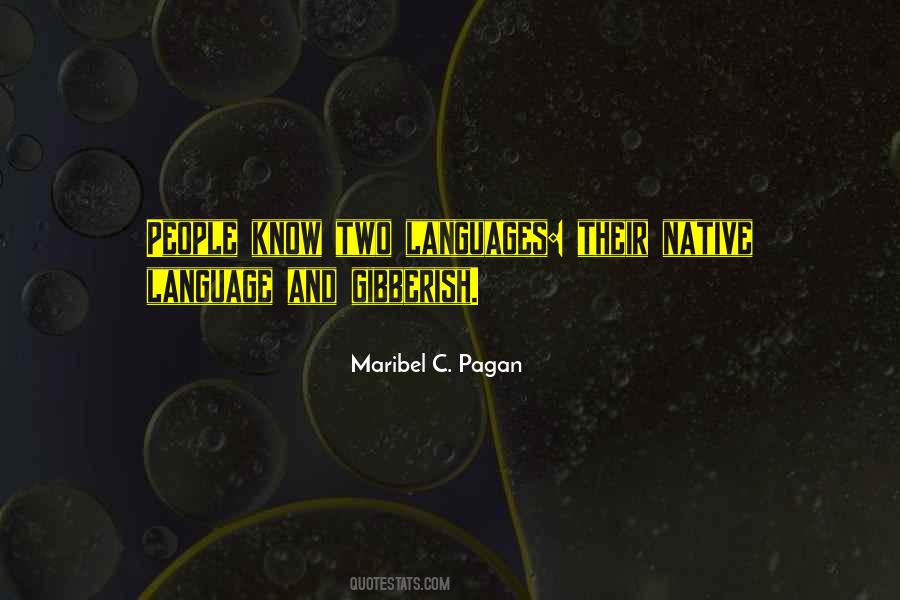 Quotes About Native Language #417225