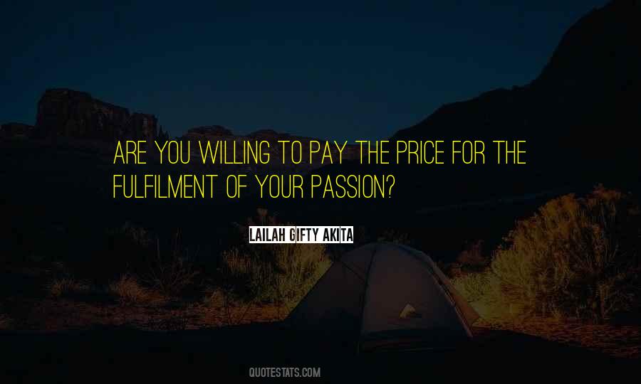 Quotes About Pay The Price #1404898