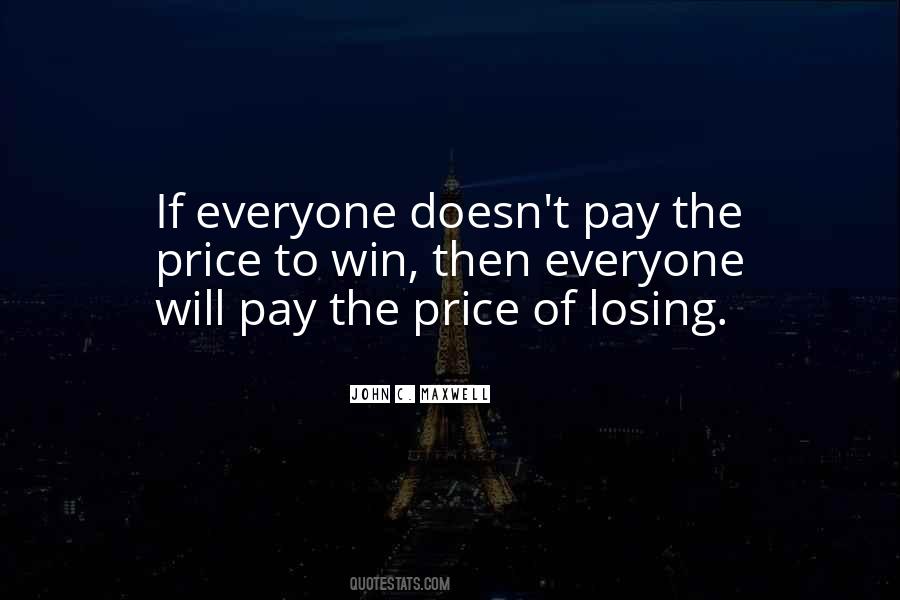 Quotes About Pay The Price #1819887