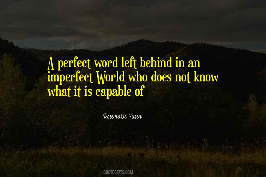 Imperfect Is Perfect Quotes #1781419