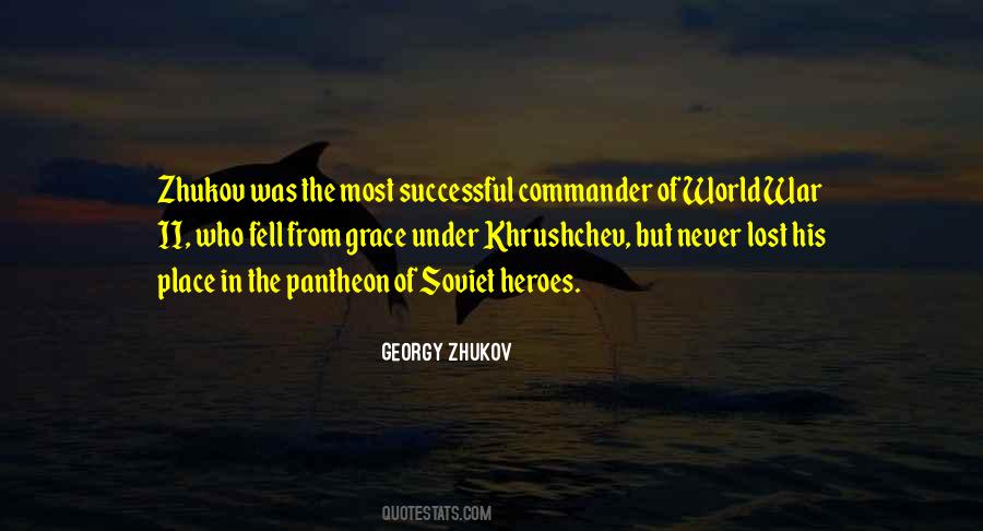 Quotes About Zhukov #534519