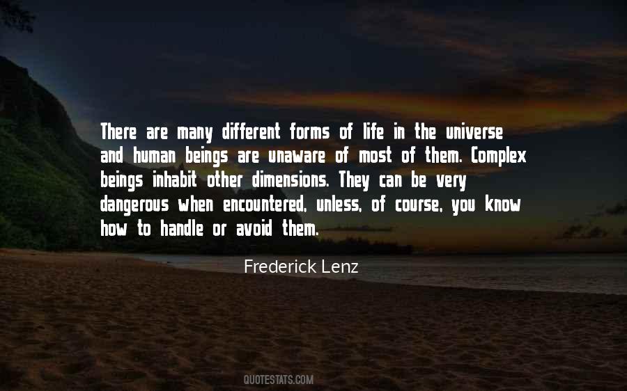 Quotes About Different Dimensions #155852
