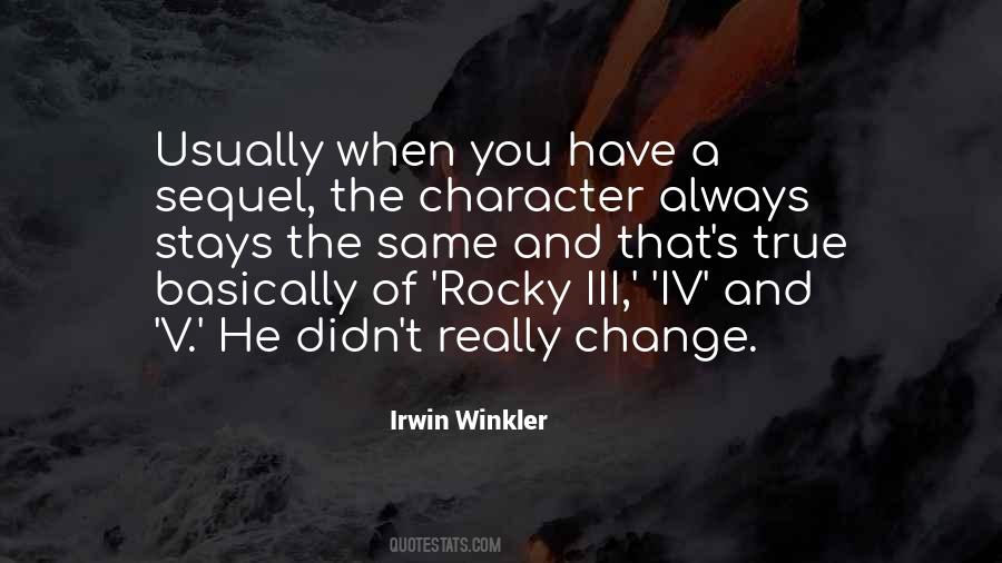 Quotes About Character Change #319527