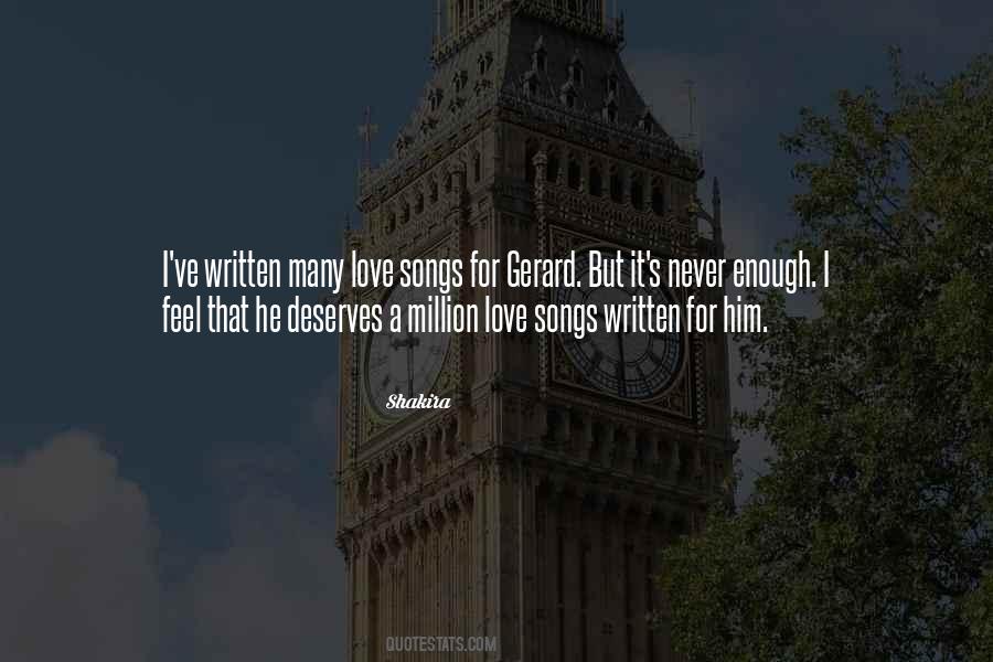 Quotes About Love Songs #1120874