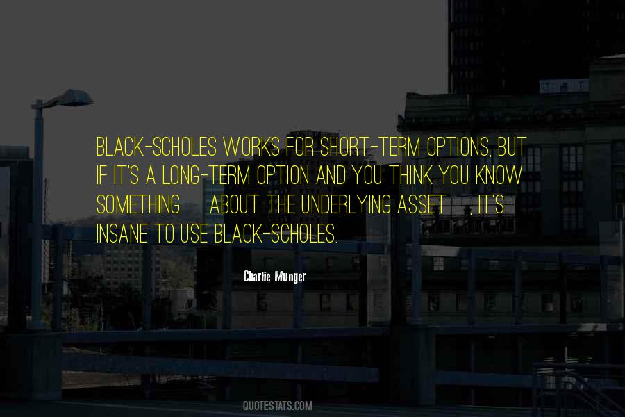 Black Scholes Option Quotes #1214417