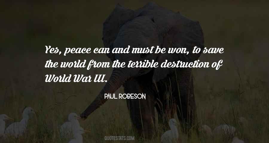 Quotes About Destruction Of War #1050900