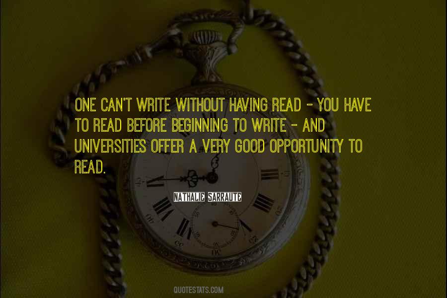 Good Opportunity Quotes #1256861