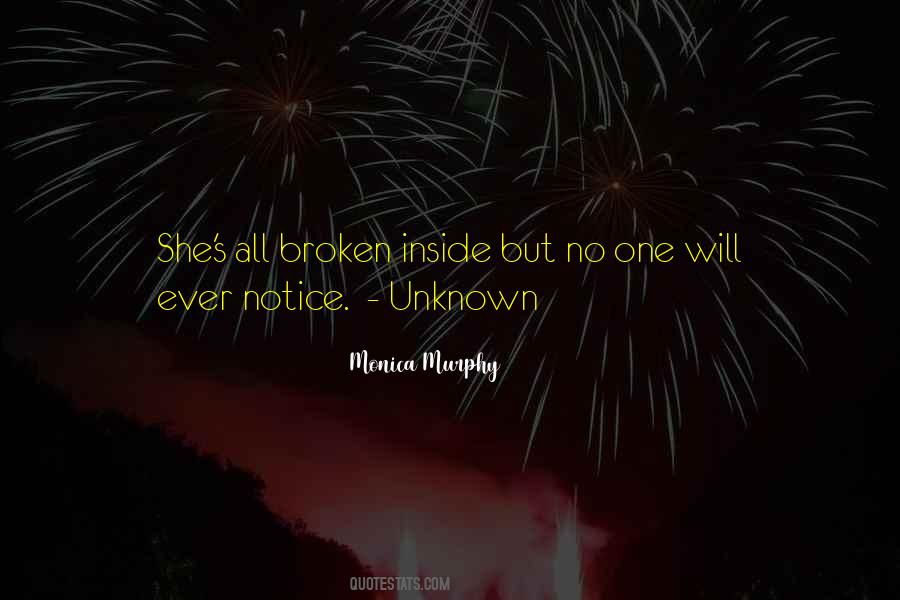 Quotes About Broken Inside #1637422
