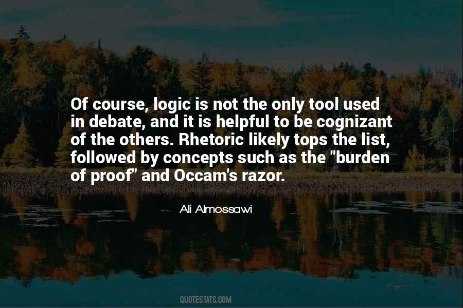 Quotes About Logical Debate #1110315