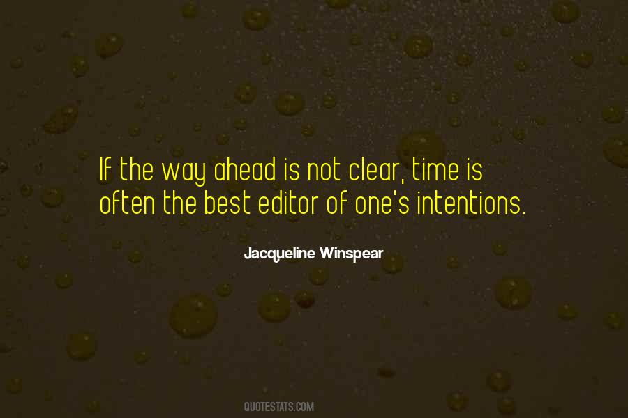 Quotes About Clear Intentions #106936